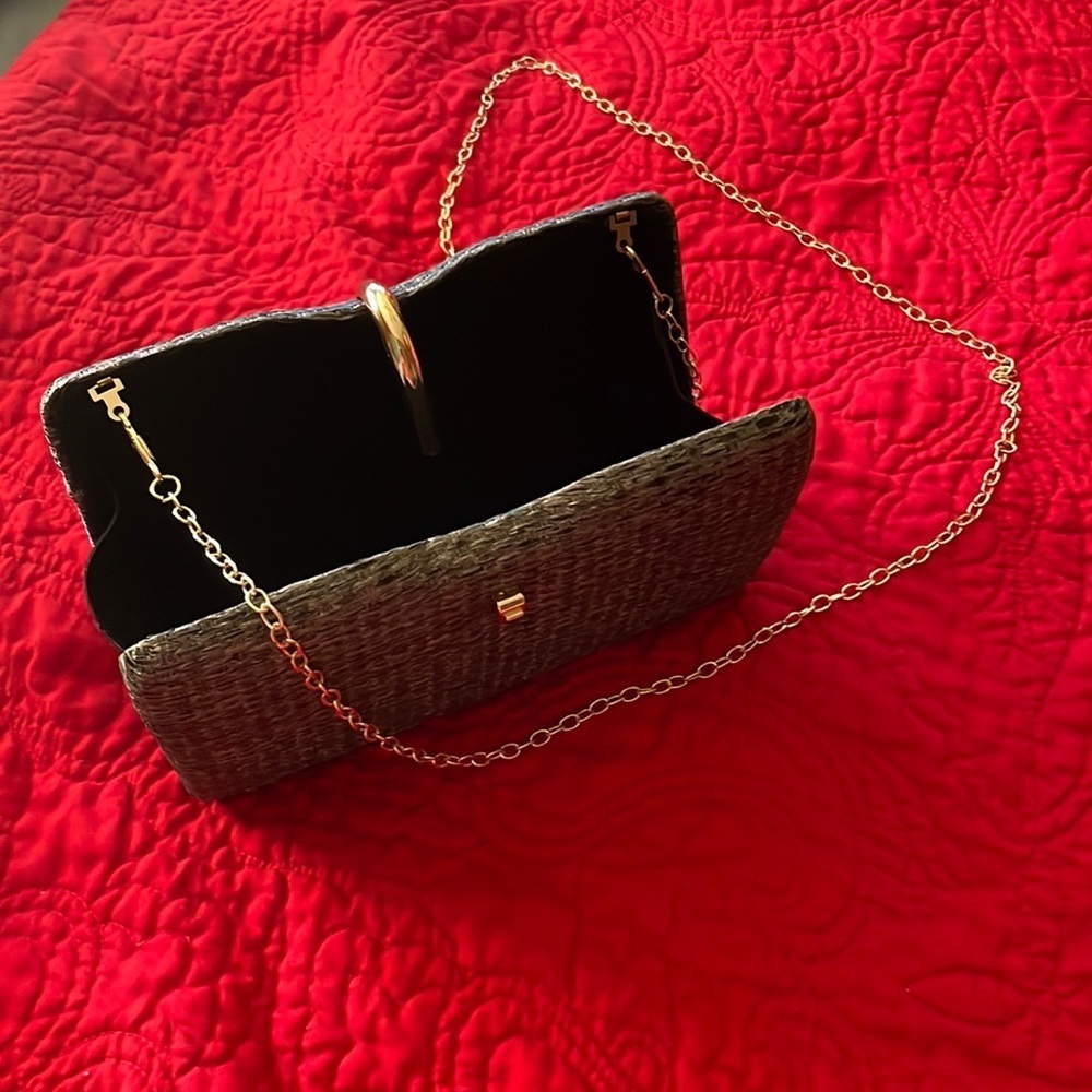 Antique clutch and over the shoulder purse